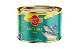 Golden Prize Mackerel in Oil   Tin  200 grams